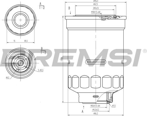 Bremsi FE0798 - Fuel filter car-mod.net