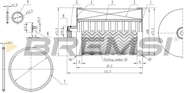 Bremsi FE0771 - Fuel filter car-mod.net