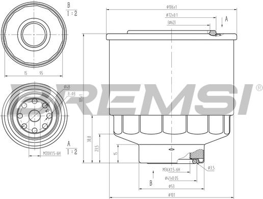 Bremsi FE1477 - Fuel filter car-mod.net