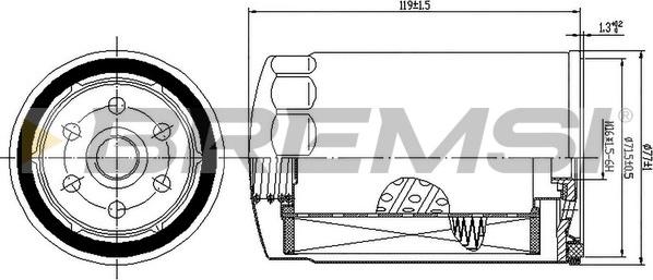 Bremsi FE1508 - Fuel filter car-mod.net