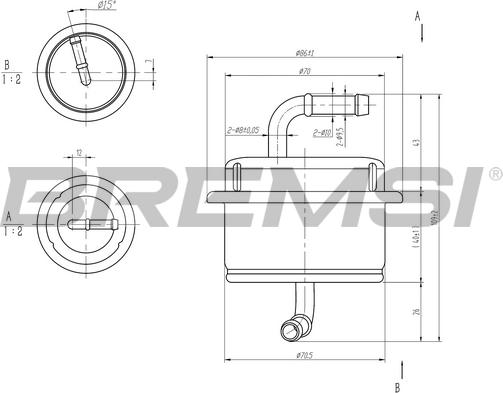 Bremsi FE1893 - Fuel filter car-mod.net