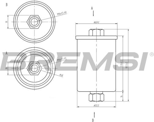 Bremsi FE1886 - Fuel filter car-mod.net