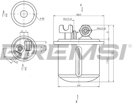 Bremsi FE1883 - Fuel filter car-mod.net