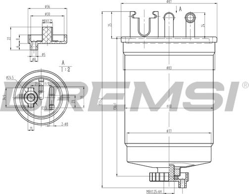 Bremsi FE1311 - Fuel filter car-mod.net
