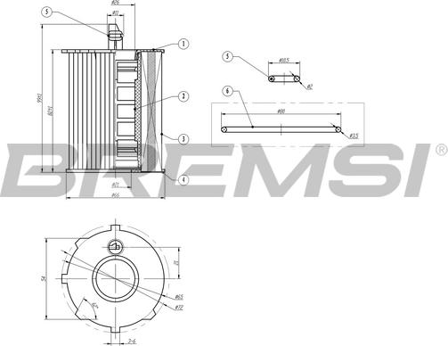 Bremsi FL0020 - Oil Filter car-mod.net