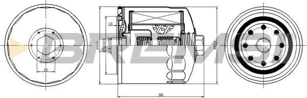 Bremsi FL0709 - Oil Filter car-mod.net