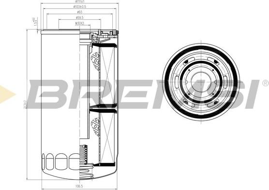 Bremsi FL0739 - Oil Filter car-mod.net