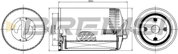 Bremsi FL0720 - Oil Filter car-mod.net