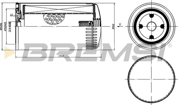 Bremsi FL1429 - Oil Filter car-mod.net