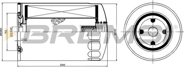 Bremsi FL1425 - Oil Filter car-mod.net
