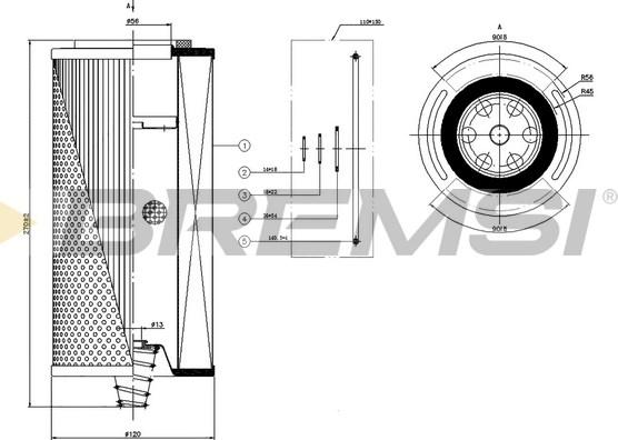 Bremsi FL1736 - Oil Filter car-mod.net