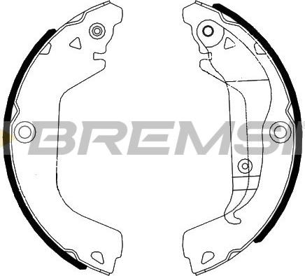 Bremsi GF4992 - Drum Brake Shoe Set car-mod.net