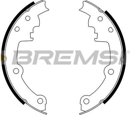 Bremsi GF4552 - Drum Brake Shoe Set car-mod.net