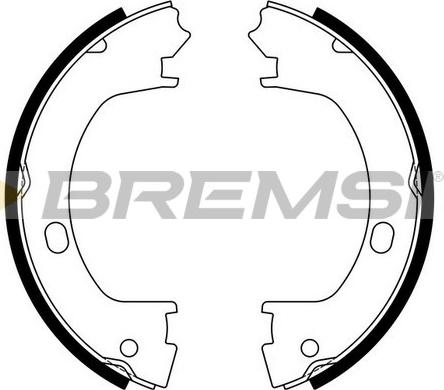 Bremsi GF4643 - Brake Shoe Set, parking brake car-mod.net