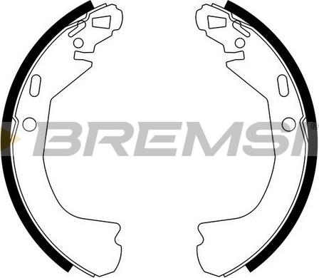 Bremsi GF4636 - Drum Brake Shoe Set car-mod.net
