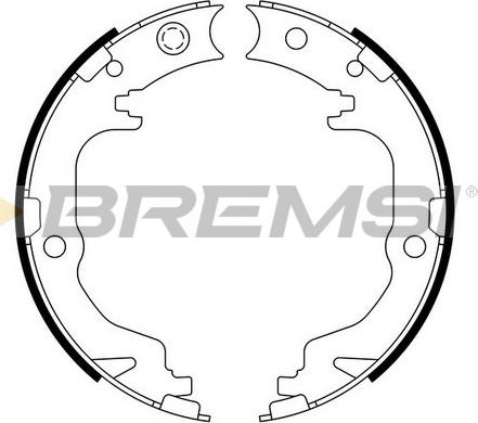 Bremsi GF4886 - Brake Shoe Set, parking brake car-mod.net