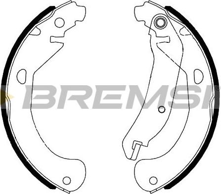 Bremsi GF4795 - Drum Brake Shoe Set car-mod.net