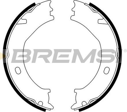 Bremsi GF4771 - Brake Shoe Set, parking brake car-mod.net