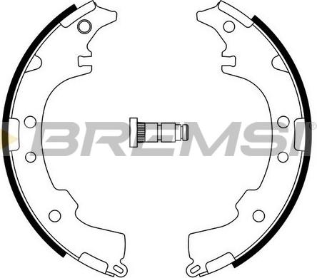 Bremsi GF0953 - Drum Brake Shoe Set car-mod.net