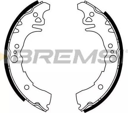 Bremsi GF0957 - Drum Brake Shoe Set car-mod.net