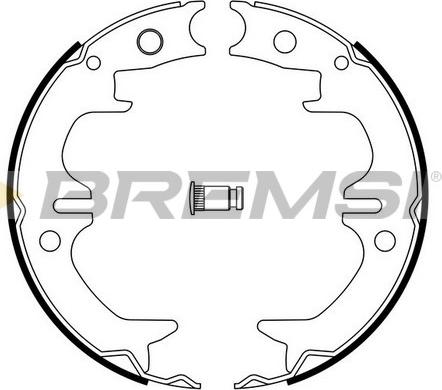 Bremsi GF0962 - Brake Shoe Set, parking brake car-mod.net