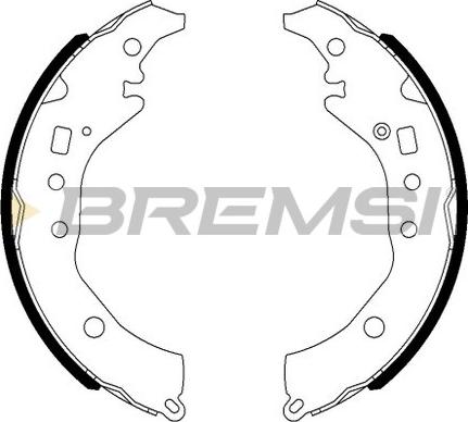 Bremsi GF0984 - Drum Brake Shoe Set car-mod.net