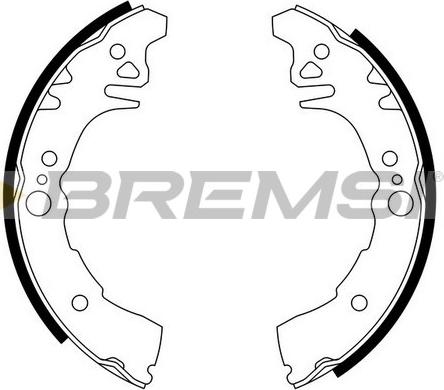 Bremsi GF0939 - Drum Brake Shoe Set car-mod.net