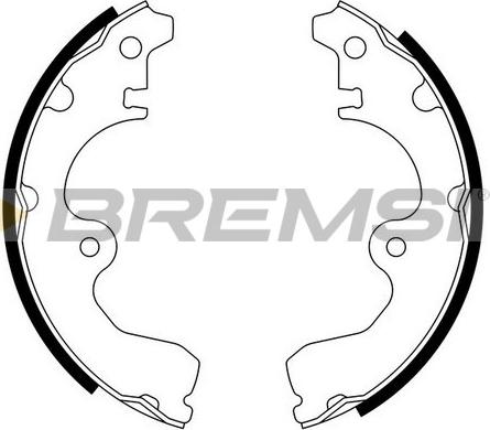 Bremsi GF0936 - Drum Brake Shoe Set car-mod.net