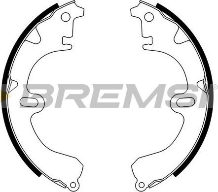 Bremsi GF0930 - Drum Brake Shoe Set car-mod.net