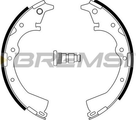 Bremsi GF0938 - Drum Brake Shoe Set car-mod.net