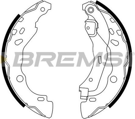 Bremsi GF0409 - Drum Brake Shoe Set car-mod.net