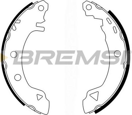 Bremsi GF0418 - Drum Brake Shoe Set car-mod.net
