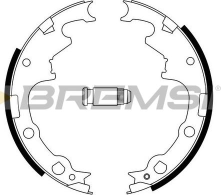 Bremsi GF0424 - Drum Brake Shoe Set car-mod.net