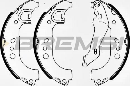 Bremsi GF0474 - Drum Brake Shoe Set car-mod.net