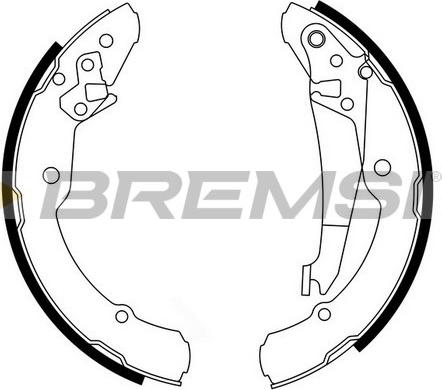 Bremsi GF0473 - Drum Brake Shoe Set car-mod.net
