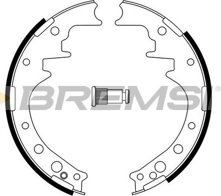 Bremsi GF0554 - Drum Brake Shoe Set car-mod.net