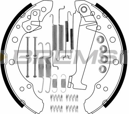 Bremsi GF0556-1 - Drum Brake Shoe Set car-mod.net