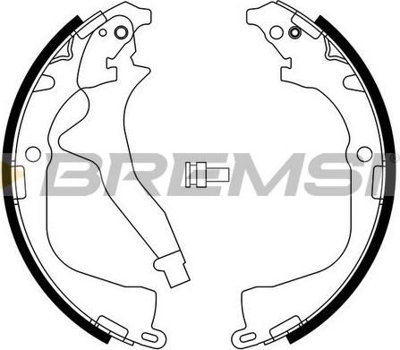 Bremsi GF0561 - Drum Brake Shoe Set car-mod.net