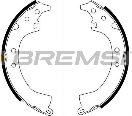 Bremsi GF0667 - Drum Brake Shoe Set car-mod.net