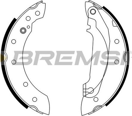 Bremsi GF0601 - Drum Brake Shoe Set car-mod.net