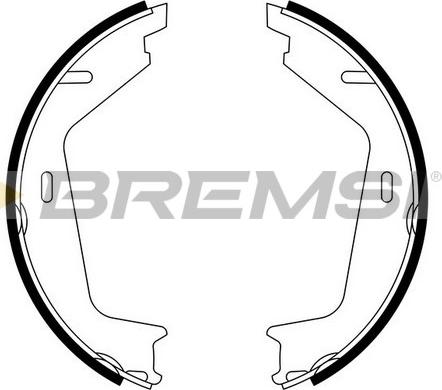 Bremsi GF0608 - Brake Shoe Set, parking brake car-mod.net