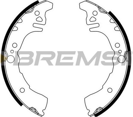Bremsi GF0681 - Drum Brake Shoe Set car-mod.net