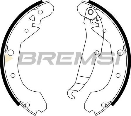 Bremsi GF0631 - Drum Brake Shoe Set car-mod.net