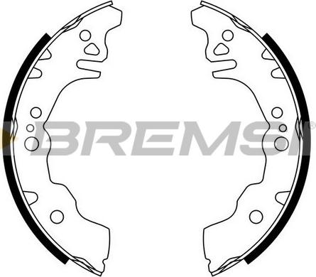 Bremsi GF0674 - Drum Brake Shoe Set car-mod.net