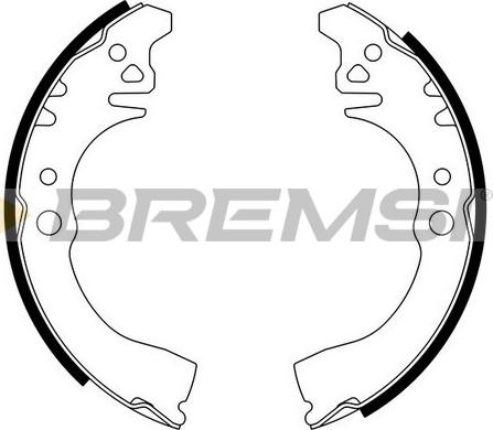 Bremsi GF0676 - Drum Brake Shoe Set car-mod.net
