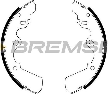 Bremsi GF0056 - Drum Brake Shoe Set car-mod.net