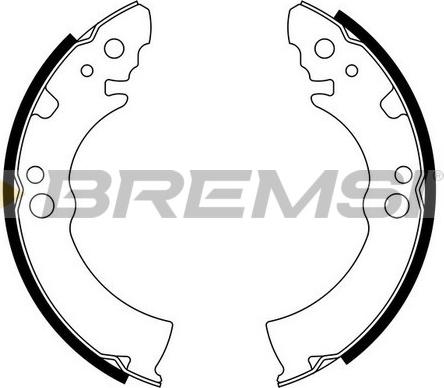 Bremsi GF0004 - Drum Brake Shoe Set car-mod.net