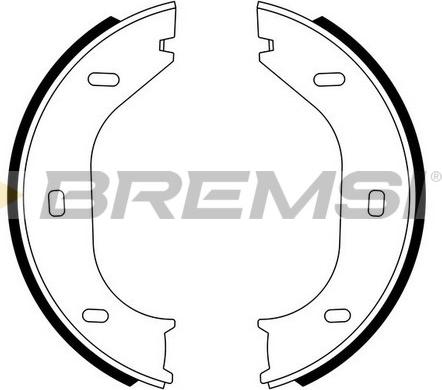 Bremsi GF0001 - Brake Shoe Set, parking brake car-mod.net