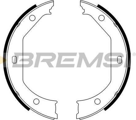Bremsi GF0080 - Brake Shoe Set, parking brake car-mod.net