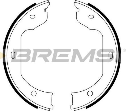 Bremsi GF0081 - Brake Shoe Set, parking brake car-mod.net